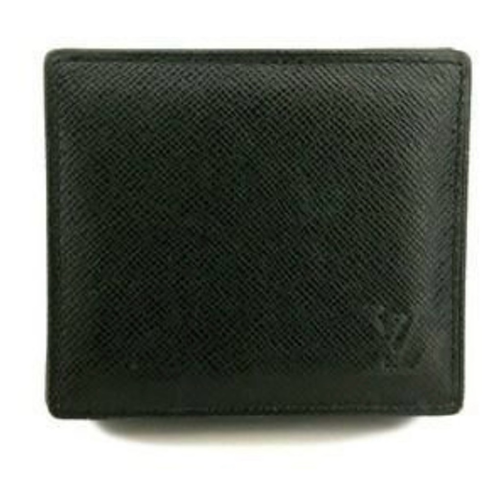 Louis Vuitton Taiga Porte Mannaie Boite Leather Coin Purse Wallet Epicea